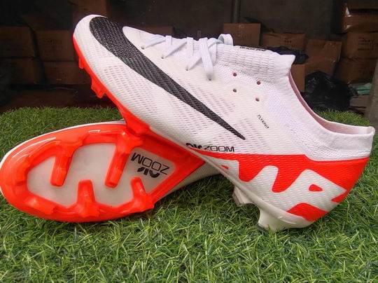 Nike Football Shoes White Red Black-79